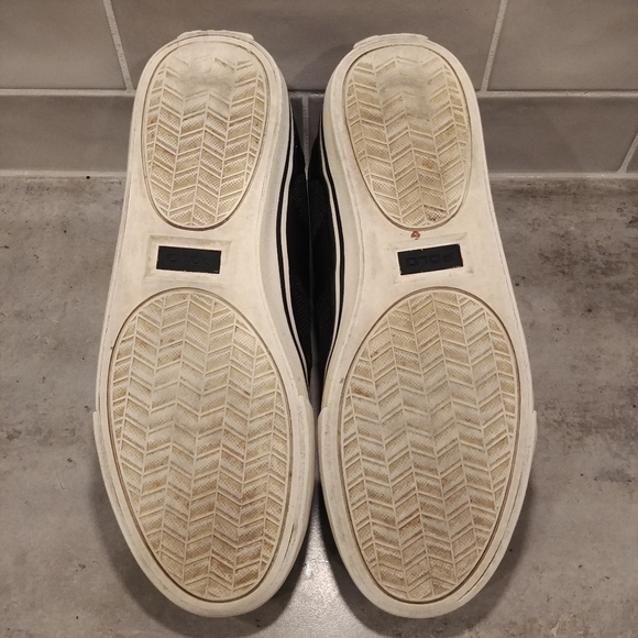 Polo Ralph Lauren Men's SZ 7 Hanford NE Sneakers. Black Leather & Canvas Shoes. - Picture 8 of 10